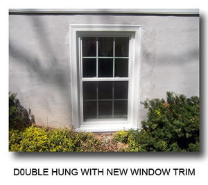 Picture of Double hung with new window trim